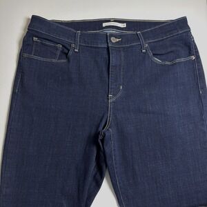 Levi's Classic Bootcut Jeans Women's Size 14 Dark Wash Stretch Denim Zip Fly